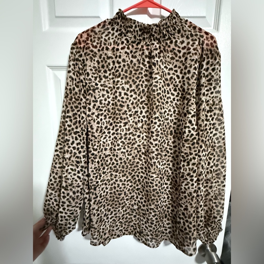 Torrid Animal Print Blouse